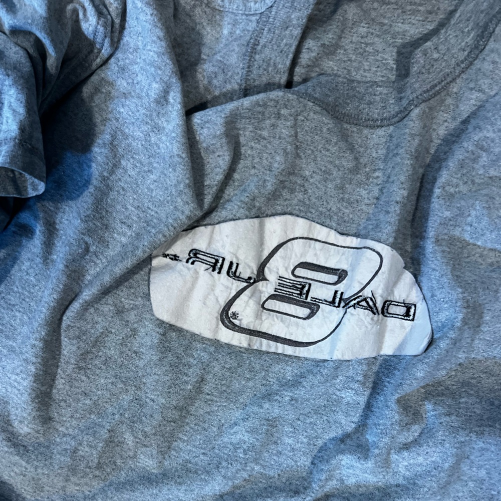 Chase Authentics Dale Earnhardt Jr Gray Embroidered NASCAR T-Shirt - Picture 7 of 8